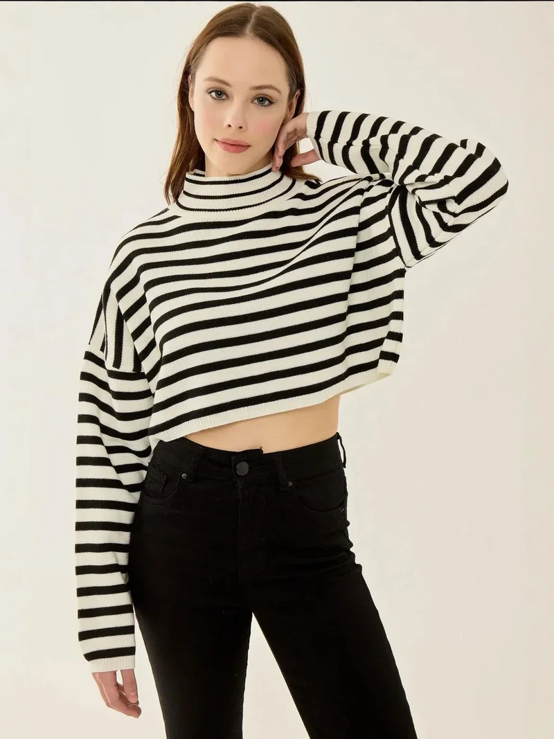HICCUP Turtleneck Crop Sweater