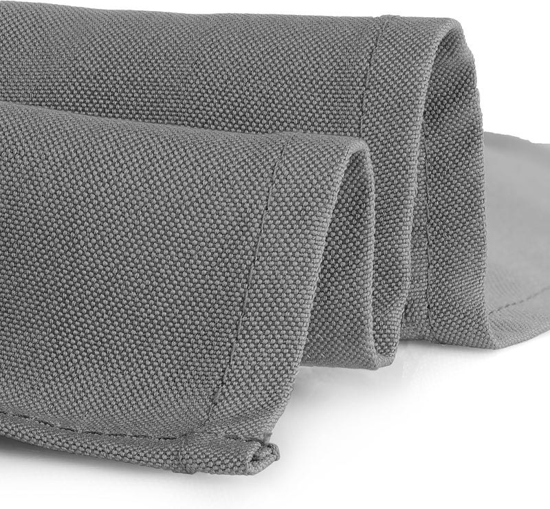 Gee Di Moda 52 x 52 Inch Charcoal Square Tablecloth - Heavy Duty, Stain & Wrinkle Resistant - Perfect for Square or Round Tables, Buffet, Parties, Holidays, Weddings - Image 3