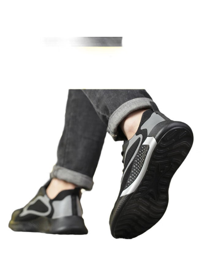 Old housekeeper Butler Safety Shoes Men'S Breathable Steel Toe Anti-Smashing Anti-Piercing Work Functional Safety Shoes Comfortable And Lightweight La203 43 - Image 3