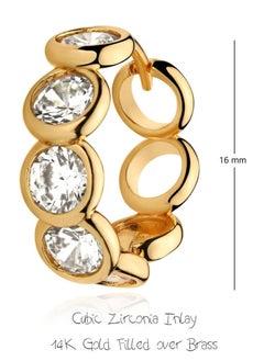 Mevecco Women Huggie Earrings Gold Hoop 14K Gold Filled Small Simple Handmade Hypoallergenic Everyday Jewelry  - Image 5
