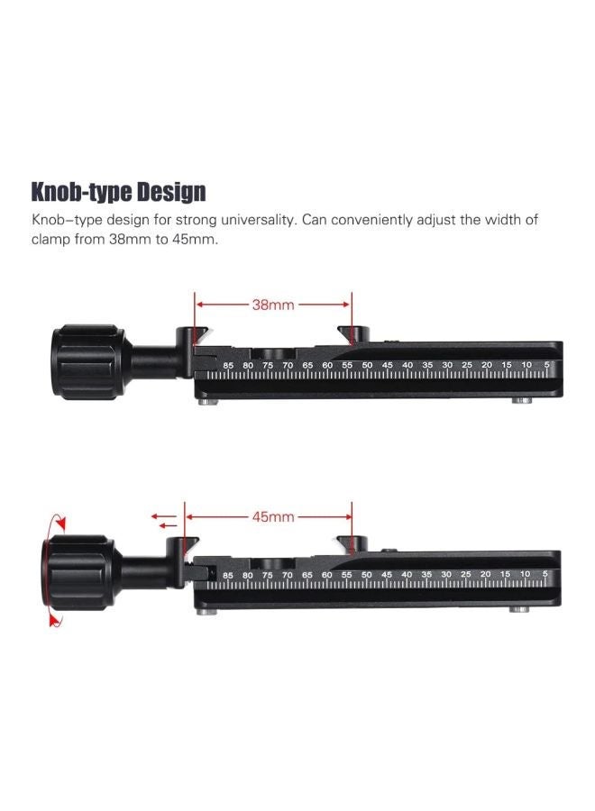 NIBEMINENT Quick Release Plate Tripod For Arca Swiss Standard Photography Accessories Black  - Image 3