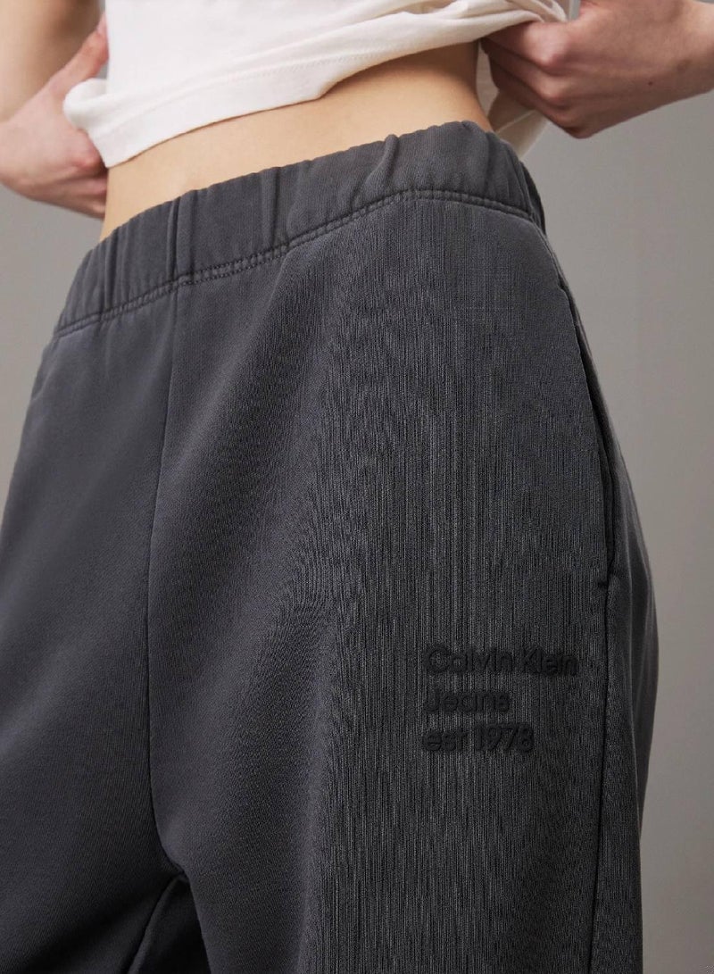 Calvin Klein Jeans Washed Cotton Terry Joggers - Image 3