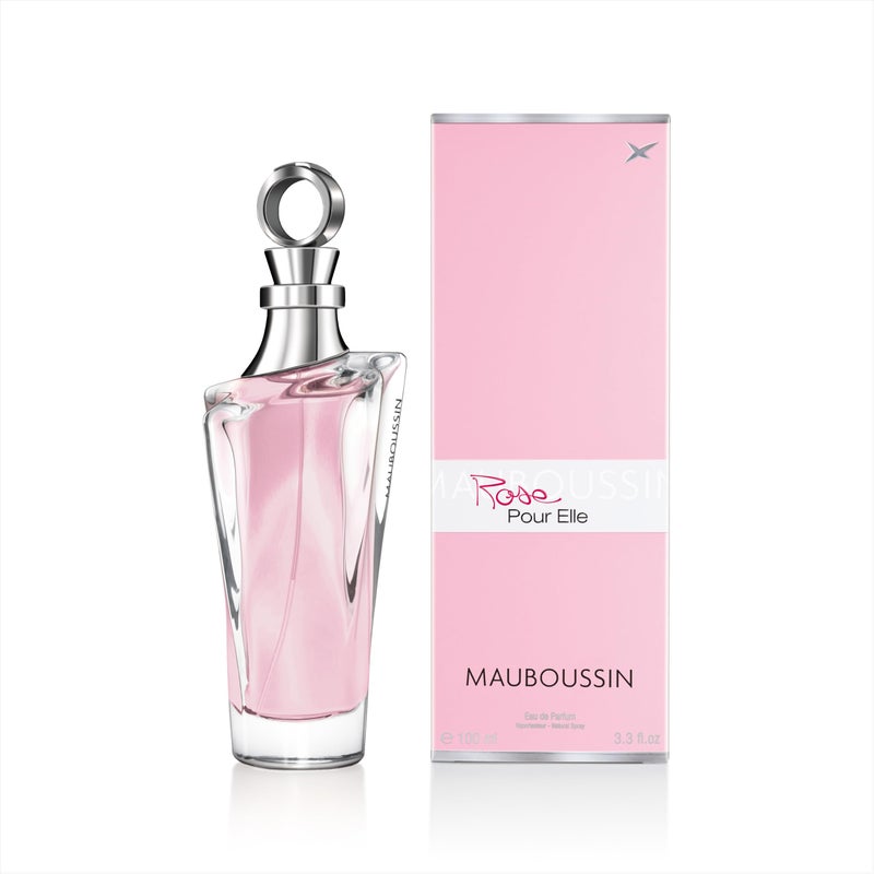 Mauboussin - Rose Pour Elle 100ml (3.3 Fl Oz) - Eau de Parfum for Women - Floral, Fruity & Fresh Scents - Image 1