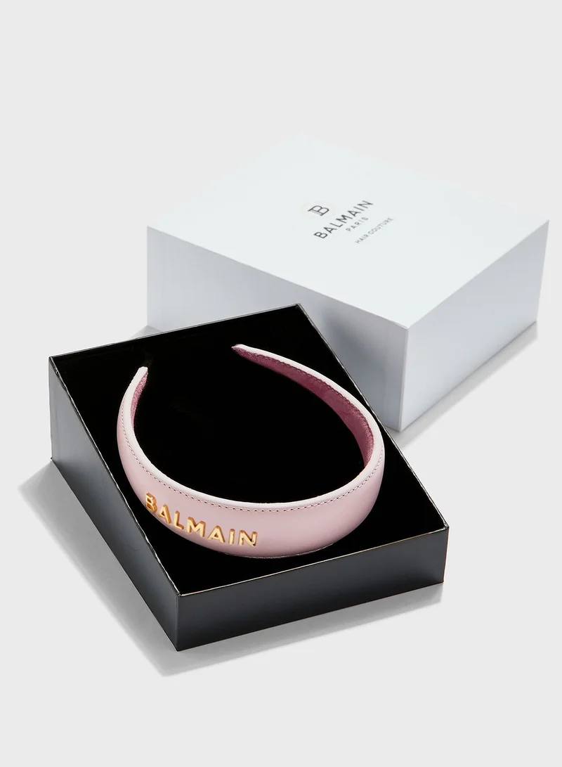 Balmain Paris Hair Couture Limited Edition Genuine Leather Headband