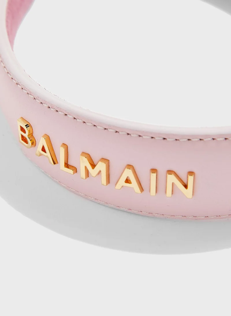Balmain Paris Hair Couture Limited Edition Genuine Leather Headband