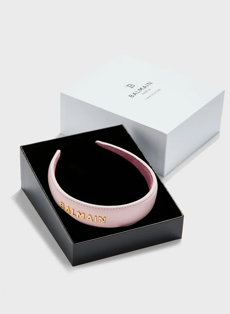 Balmain Paris Hair Couture Limited Edition Genuine Leather Headband