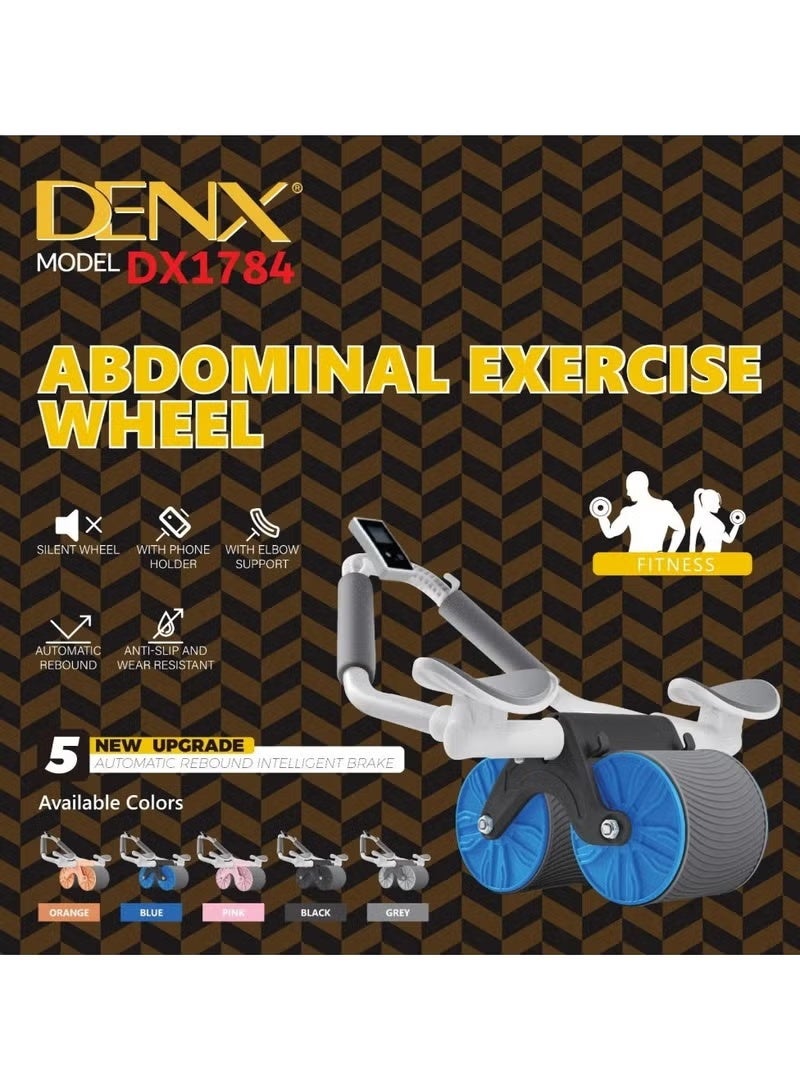 Denx Fitness Ab Roller Wheel for Core Training, Dual-Wheel Stability, Ergonomic Non-Slip Handles, Durable and Portable Home Gym Equipment for Abs, Arms, Shoulders, and Back Workouts - Image 3