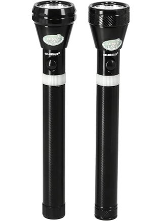 Olsenmark Rechargeable Led Flashlight 2-Pieces, Black"Min 1 year manufacturer warranty" - pzsku/Z99B9CEB8E995DD565EC5Z/45/1743112919/a3e11d2a-5a85-4117-86bb-4060ebeb5a28