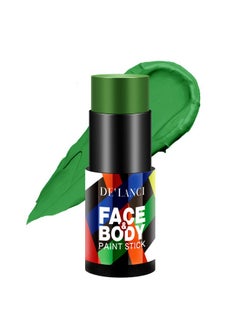 La Catrina De'Lanci Green Face Paint Stick, Full-Coverage Sports Face Body Paint Foundation Makeup, Professional Halloween Zombie Vampire Cosplay Costume Parties Special Effects Sfx Eye Black Stick  - Image 1