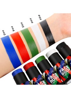 La Catrina De'Lanci Green Face Paint Stick, Full-Coverage Sports Face Body Paint Foundation Makeup, Professional Halloween Zombie Vampire Cosplay Costume Parties Special Effects Sfx Eye Black Stick  - Image 5