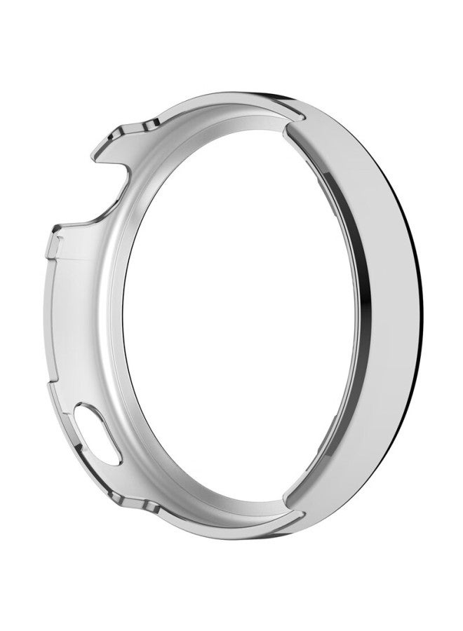 KMaxAI غطاء واقي مرصع بالألماس لـ Huawei Watch GT 5/4 41mm، واقي شاشة ساعة من زجاج مقسى، غطاء حماية للقرص، غطاء ساعة نسائي بإطار مضاد للخدش، فضي - Image 2