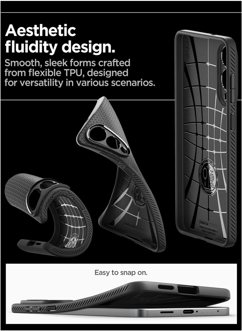 Spigen Liquid Air Samsung Galaxy S25 EDGE Case Cover (2025) - Matte Black  - Image 5