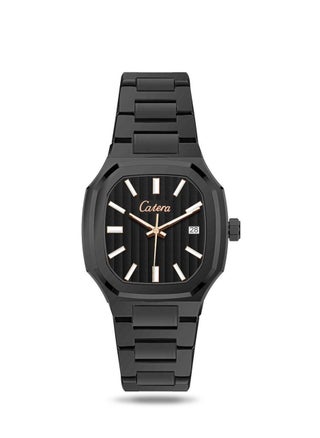 Black bracelet with black dial