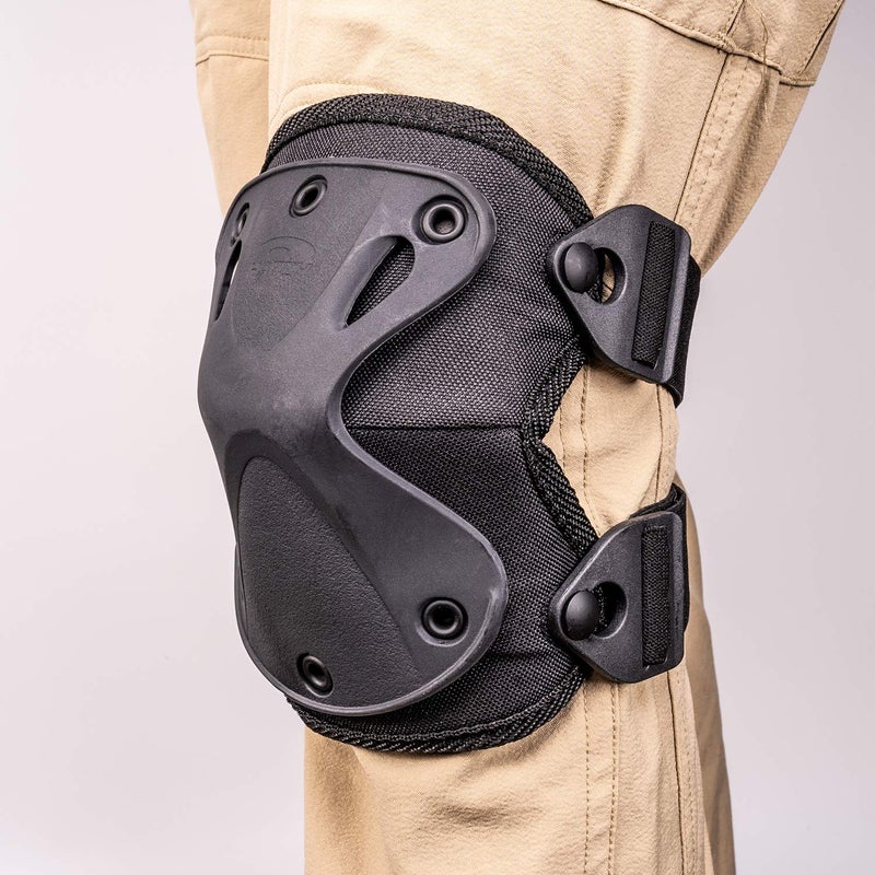Hatch وسادات الركبة العسكرية التكتيكية XTAK، سوداء، مقاس واحد يناسب معظم الأحجام - Image 5