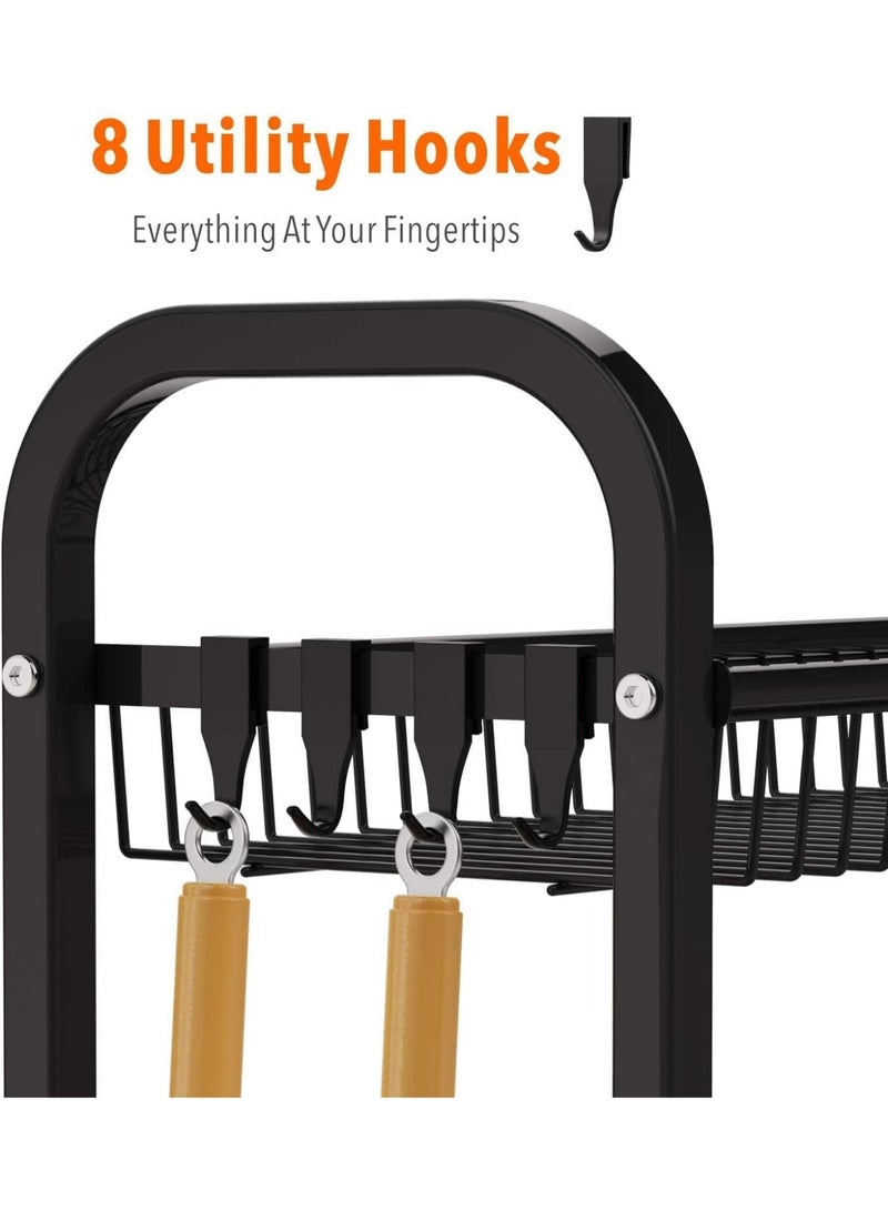 SHOELAY 2 Tier Large Spice Rack Organizer for Countertop with Stepped Design, Seasoning organizer Kitchen Spice Storage Standing Step Shelf (Type A) - Image 4
