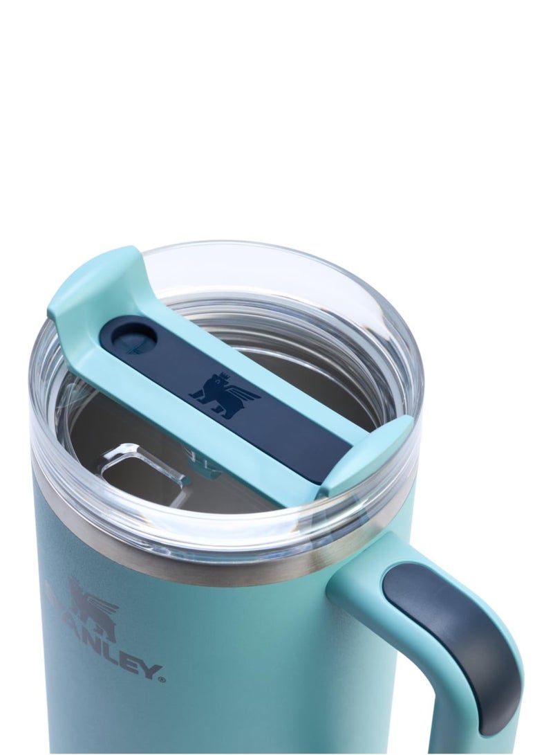 Stanley Stanley Quencher H2.0 Tumbler with Handle and Straw 40 oz | Flowstate 3-Position Lid | Cup Holder Compatible for Travel | Insulated Stainless Steel Cup | BPA-Free | Blue Splash  - Image 3
