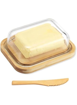 Glass er Dish With Lid ,Keeps er Soft - For Countertop And Refrigerator Door Shelf - er Tray With Lid Fridge - er Holder For Counter - Covered er Dishes With Lid - pzsku/Z99BA2FF8E0DB0C9DD933Z/45/_/1730070341/1bef5b02-3665-408d-9b53-6da2b2cd1b6a