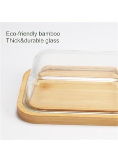 HOOKOR Glass er Dish With Lid ,Keeps er Soft - For Countertop And Refrigerator Door Shelf - er Tray With Lid Fridge - er Holder For Counter - Covered er Dishes With Lid  - Image 3