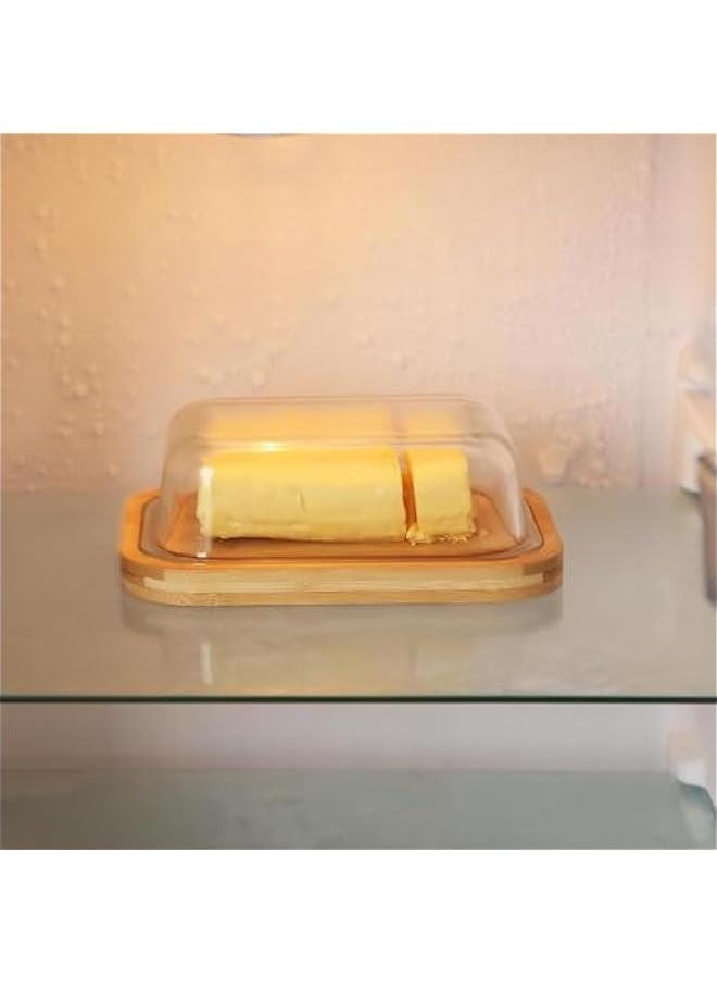 HOOKOR - Glass er Dish With Lid ,Keeps er Soft - For Countertop And Refrigerator Door Shelf - er Tray With Lid Fridge - er Holder For Counter - Covered er Dishes With Lid - Image 1