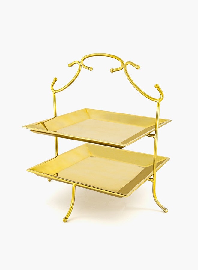 2XL Home Two-tier Fruit Stand for Table Setting 63 x 37 x 40 cm  - Image 1
