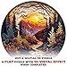 Purdicra Wooden Puzzles for Adults Unique Animal Shaped Sunset Forest Puzzle 3D Vision Wooden Jigsaw Puzzle Christmas Birthday Gifts for FriendsFamily Home Decor 85 85in 100pcs - Image 4