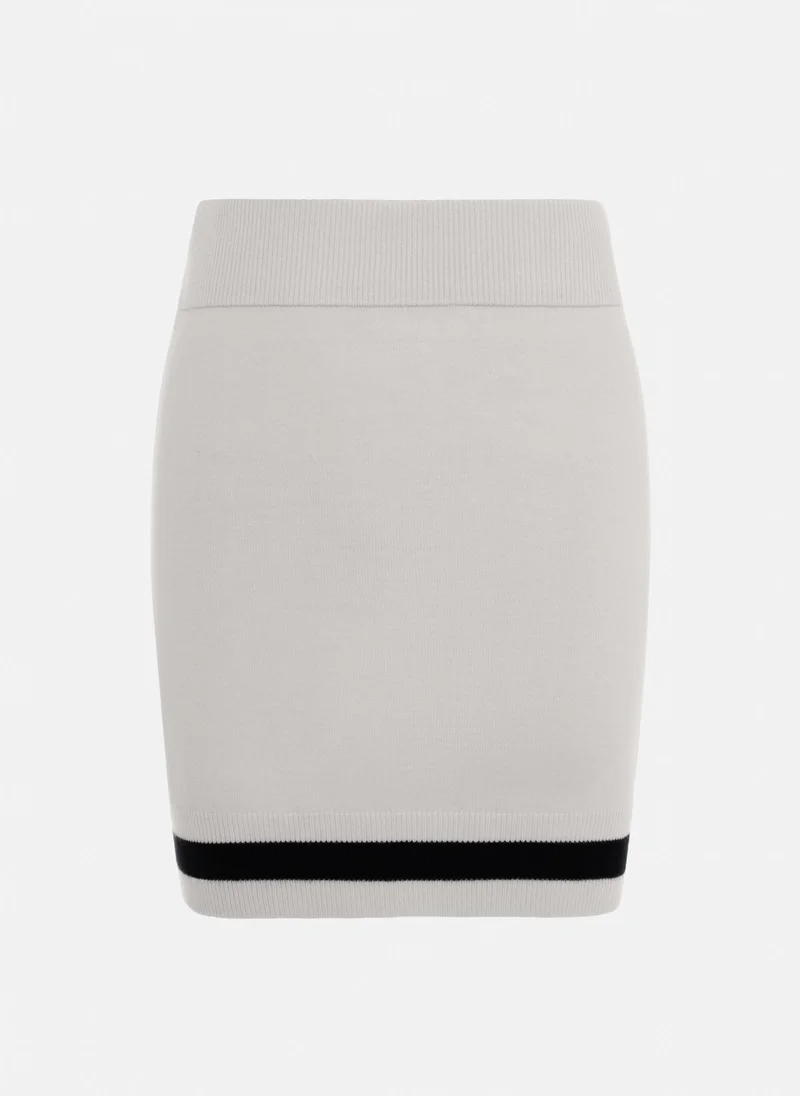 Lichi Knitted mini skirt with contrasting edging