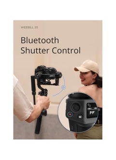 زيون Zhiyun Weebill 3S مثبت كاميرا ثلاثي المحاور، مزود بتقنية البلوتوث، يدعم التصوير العمودي المدمج، مثبت خفيف الوزن لكاميرات DSLR وMirrorless مع إضاءة مدمجة – متوافق مع Canon وSony وPanasonic وNikon وFujifilm  - Image 4