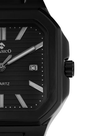 Leonis Premium Metal Quartz Watch for Men - Black Tough Built - view 2