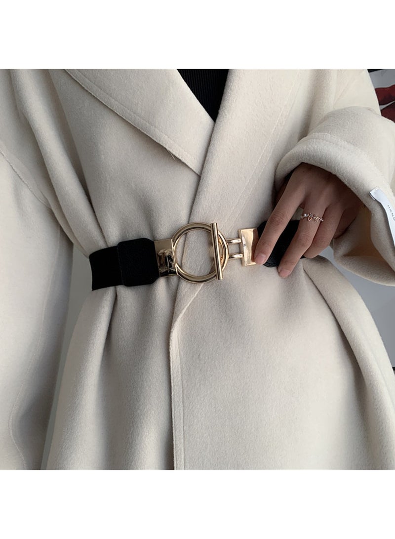 إكسفور السيدات حزام مطاطي 2 قطعة خمر تمتد اللباس حزام ضيق أزياء حزام مطاطي - Image 5