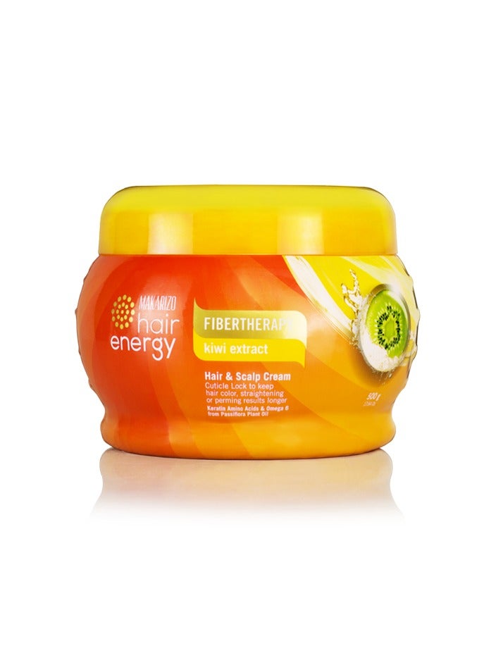 MAKARIZO Fibertherapy Hair & Scalp Cream With Kiwi Extract - Image 2