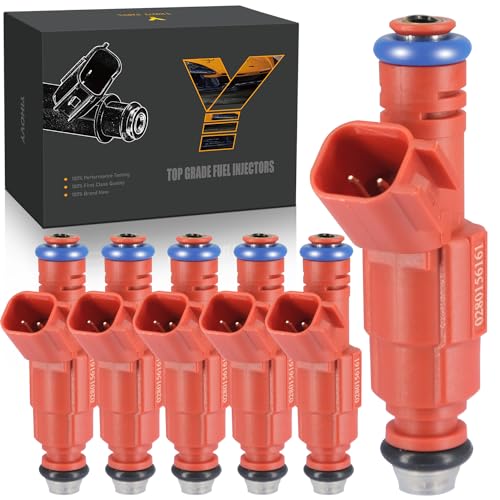 YIHOVY Fuel Injectors 0280156161 fit for Jeep Cherokee Grand Cherokee Wrangler Liberty 19992004 fit for Dodge Dakota Ram 1500 20002003 fit for Ford Escape Windstar Mustang 19992008 6 - Image 1