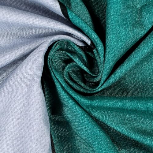 RD TREND Presents Luxurious Glace Cotton Super Soft 210 TC 360° Elastic Fitted Bedsheet Queen Size (78X60X8 Inch) with 2 Pillow Covers, Green Stripe - Image 2