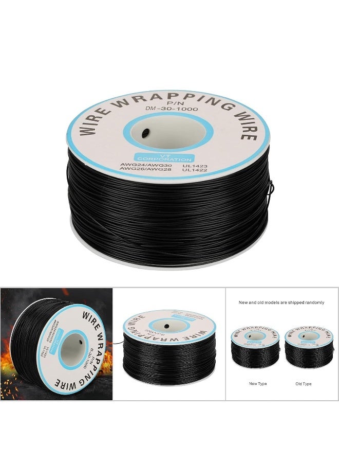 melfi B -30-1000 30 AWG Electronic Wire – 250M Tinned Copper Solid Core Cable for Circuit Boards, Breadboards, Jumper Repairs & High-Speed Prototyping (BLACK COLOUR) - Image 4