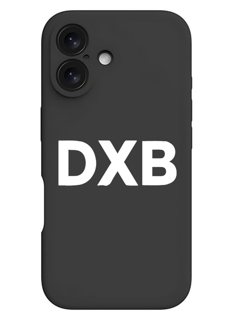 Theodor Protective Slim Fit Case Liquid Silicone Cover with Full Body Protection Anti-Scratch Shockproof Case For Apple iPhone 17 (Black) DXB - White - Image 1