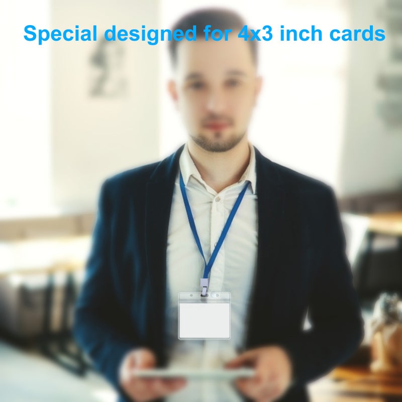 Vaccination Card Protector 3X4 Inch Light Portable - Durable Waterproof PVC Top-Seal Card Cover for Students Office Employees Doctors Volunteers - Image 2