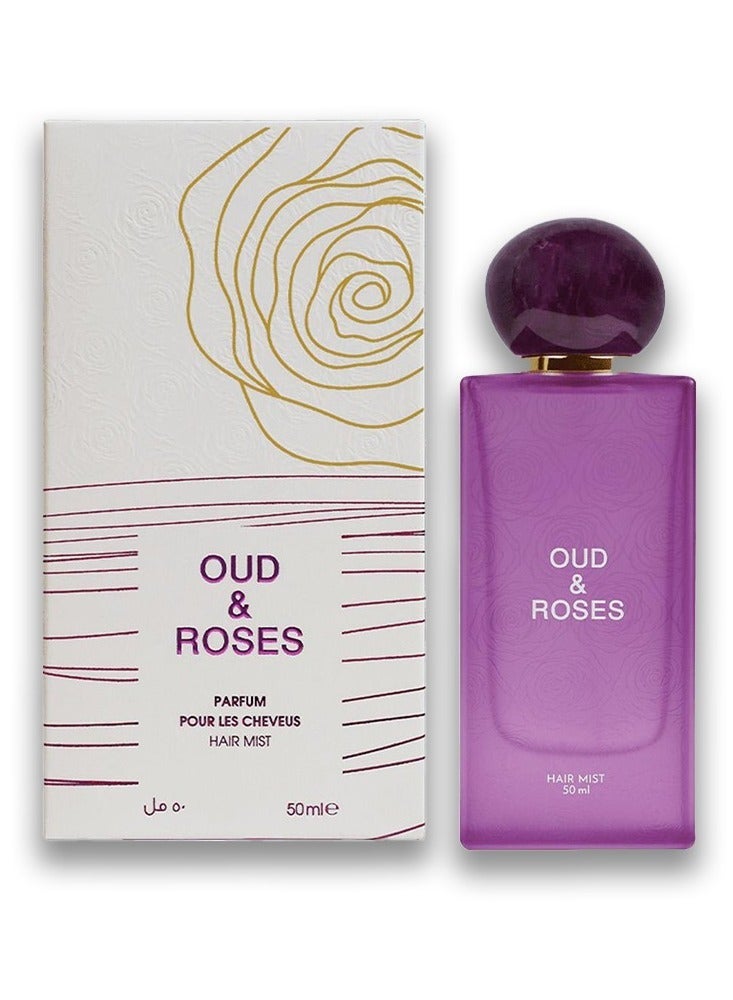 Ahmed Al Maghribi Marj Hair Mist- 50ml & Oud & Roses Hair Mist- 50ml & Rose Noir Hair Mist- 50ml Bundle - Image 3