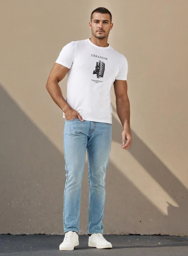 Splash FAV Slim Fit Graphic Print T-shirt