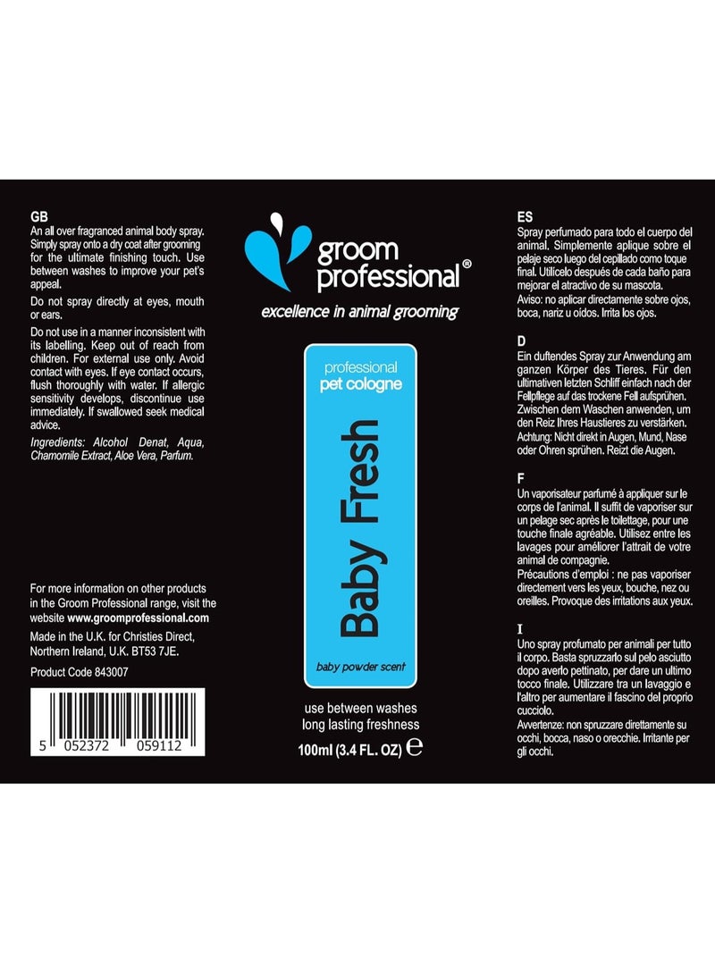 غروم بروفيشينال كولونيا جروم بروفيشنال بيبي فريش للكلاب، 100 مل - Image 2