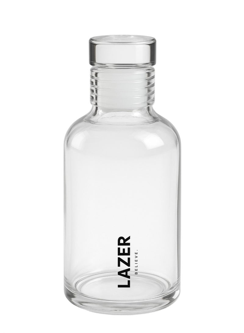 Lazer Pure Borosilicate Glass Water Bottle 300ml – BPA-Free, Eco-Friendly, Durable & Leak-Proof Transparent Bottle - Image 1