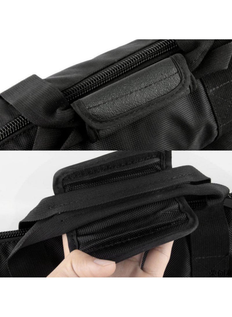 80cm Thickened Tripod Bag Padded Camera Monopod Tripod Carrying Case with Shoulder Strap Quick Release Buckles Fast Access Hook Zippered Pocket for Outdoor Photography Studio Kit Protection  - Image 5