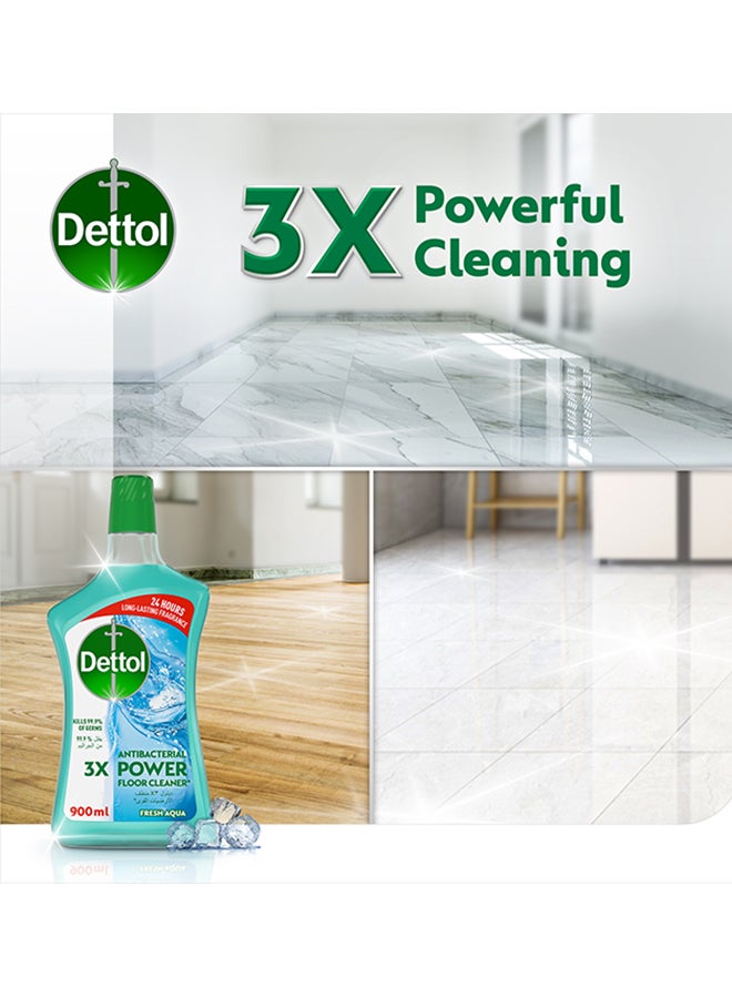 Dettol Aqua Antibacterial Power Floor Cleaner Blue 900ml - Image 3