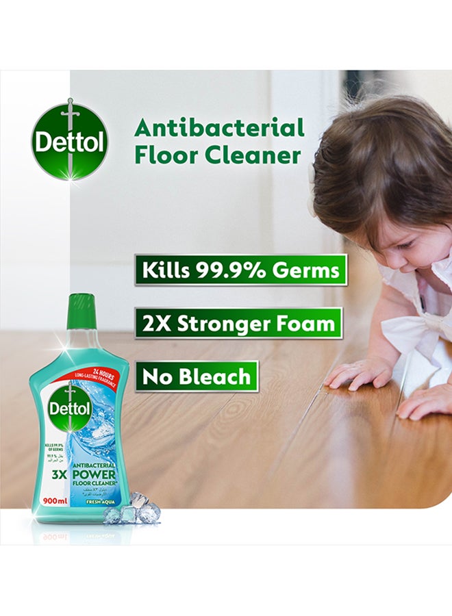 Dettol Aqua Antibacterial Power Floor Cleaner Blue 900ml - Image 2