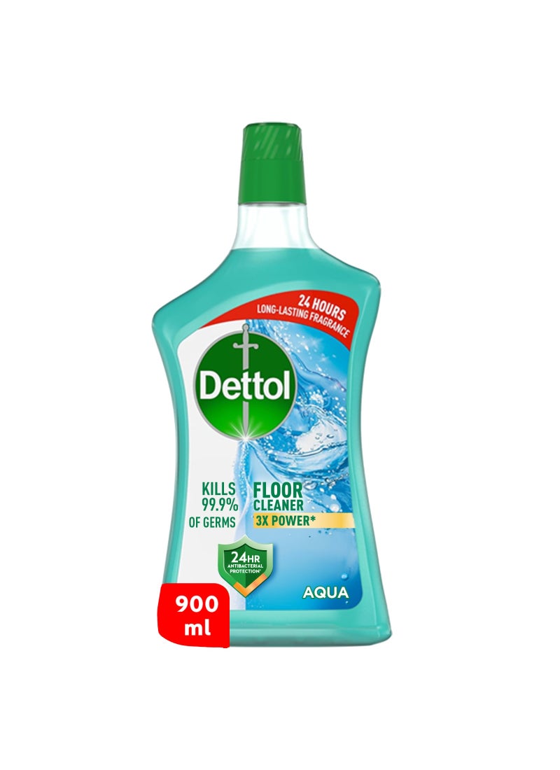 Dettol Aqua Antibacterial Power Floor Cleaner Blue 900ml - Image 1