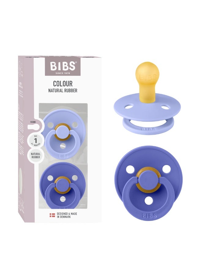 BIBS Pacifier Colour 2 PACK Latex Size 1 Hush/Grape - Image 3