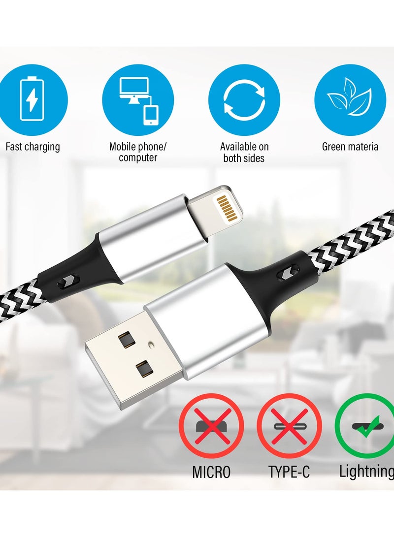 كابل بيانات لايتنينج 3 متر نحاس كور كابل شاحن موبايل لايتنينج 5 فولت 2.IA DIVICO C0005iB3 - Image 5