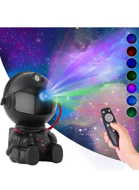 كوكبي غالاكسي الإسقاط ، الإسقاط ستار غالاكسي مصباح ، غرفة نوم الطفل سقف غرفة ألعاب ديكور مصباح الليل ، مع جهاز التحكم عن بعد مصغرة لطيف ، سديم الشفق مصباح ( أسود ) .