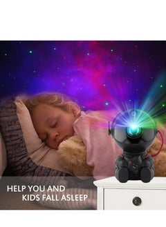 Cool Baby COOLBABY galaxy projector, star projector galaxy light, night light for kids bedroom ceiling gaming room decor, mini cute with remote control, sky starry nebula aurora lamp(Black).  - Image 4