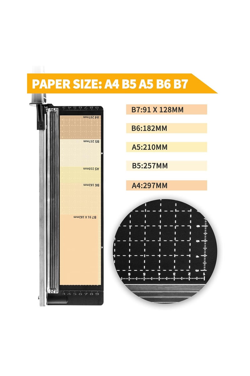 erorex Black rounded corner paper cutter, 8-sheet capacity paper cutter, cardstock paper cutter, crafts,... - Image 5