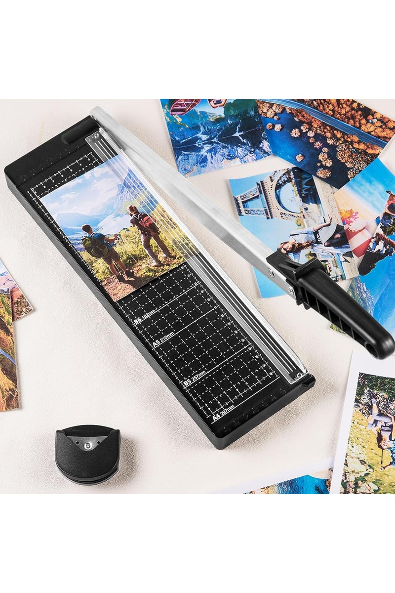 erorex Black rounded corner paper cutter, 8-sheet capacity paper cutter, cardstock paper cutter, crafts,... - Image 4