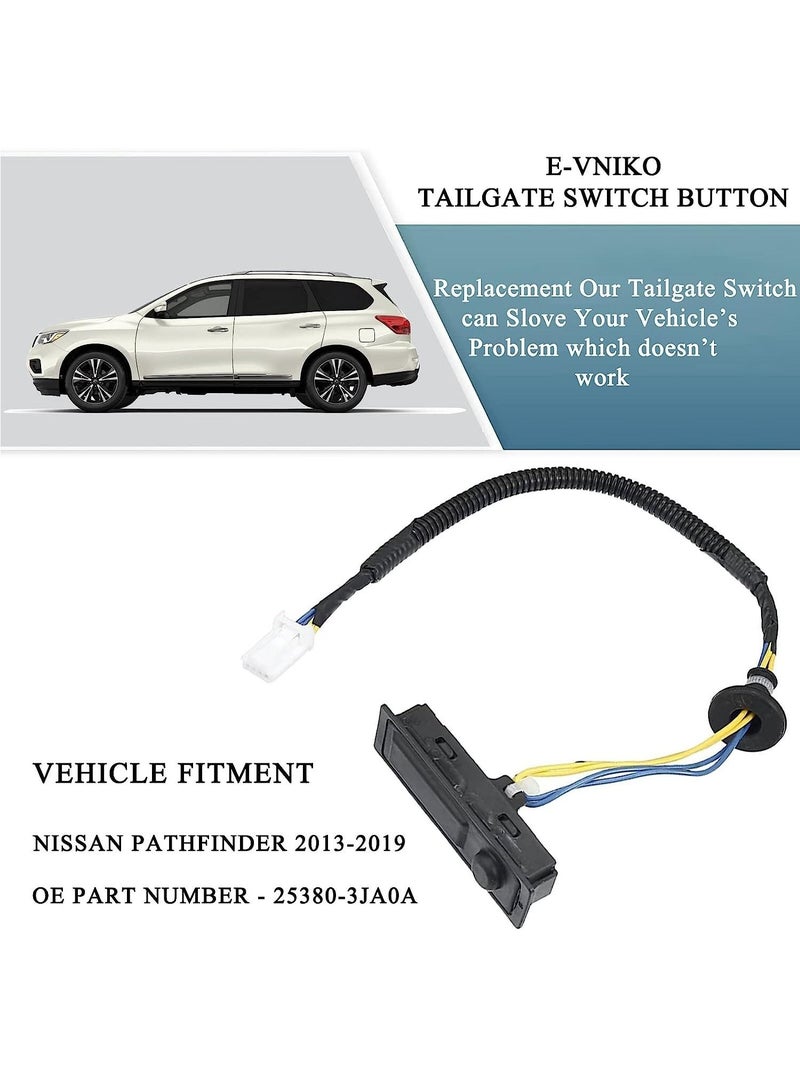 Loquat Rear Liftgate Trunk Open Release Switch, Compatible for Nissan Pathfinder 2014-2019, Replacement Tailgate Lid Switch 25380-3JA0A, High-Quality and Reliable - Image 4